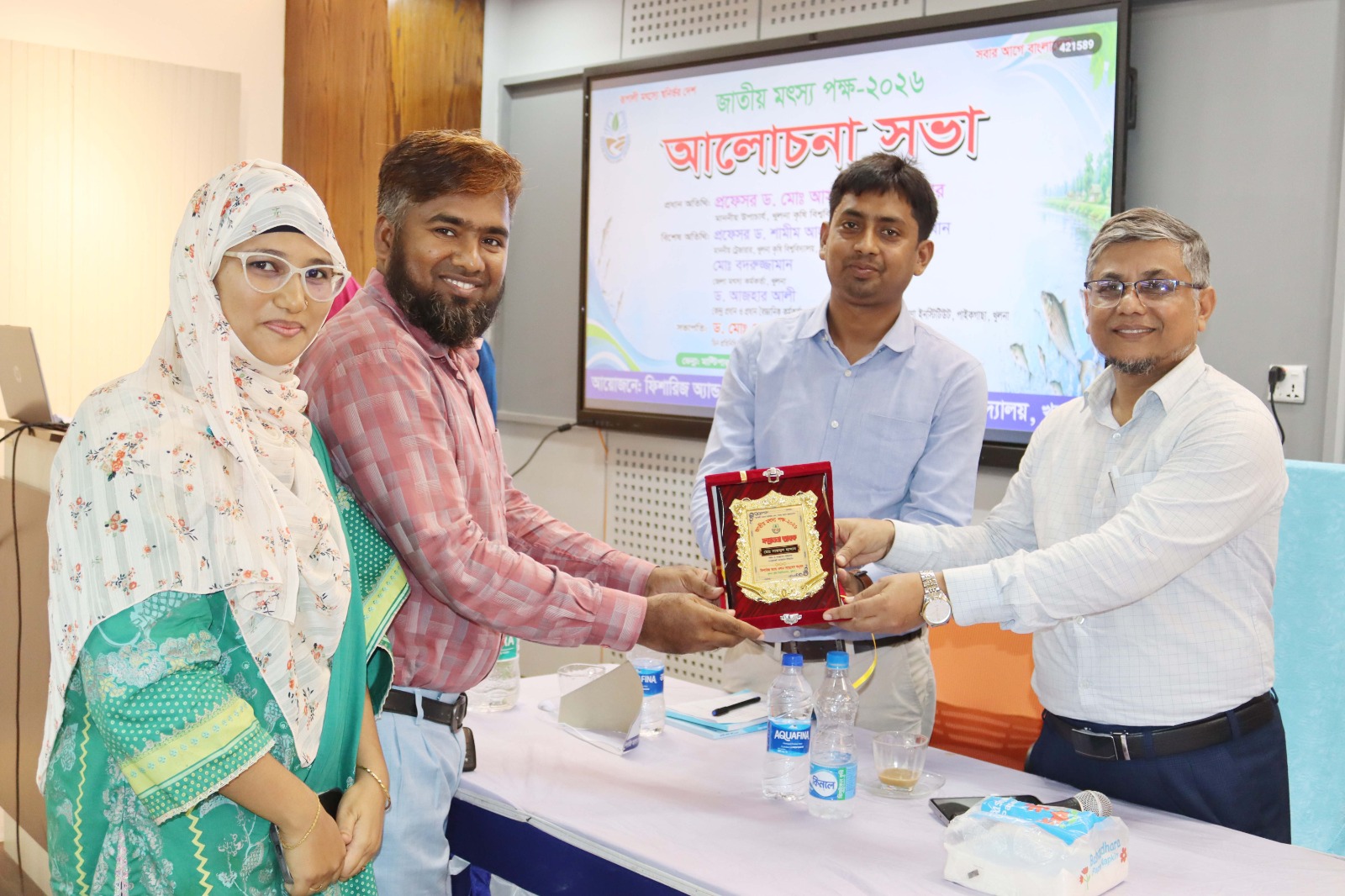 খুকৃবিতে মৎস্য অবমুক্তকরণ ও টেকসই মৎস্যসম্পদ ব্যবস্থাপনায় গুরুত্বারোপ