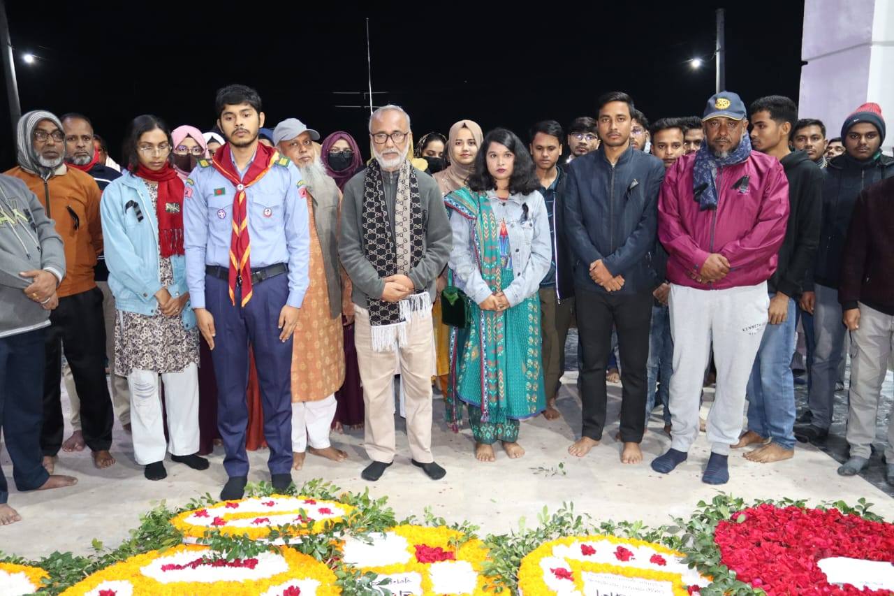 খুকৃবিতে শহীদ বুদ্ধিজীবী দিবস-২০২৫ উপলক্ষে গল্লামারীস্থ বধ্যভূমিতে সর্বস্তরের মানুষের শ্রদ্ধা।