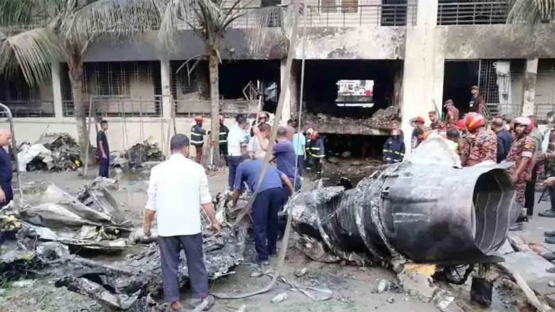 রাজধানীর উত্তরায় প্রশিক্ষণ বিমান বিধ্বস্ত হয়ে বহু হতাহতের ঘটনায় খুকৃবি উপাচার্যের শোক